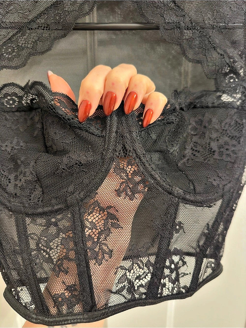 Black Lace Corset